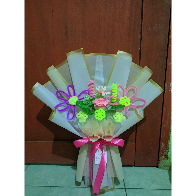 BUKET KAWAT BULU Buket makassar buket bunga buket wisuda buket uang buket kosongan