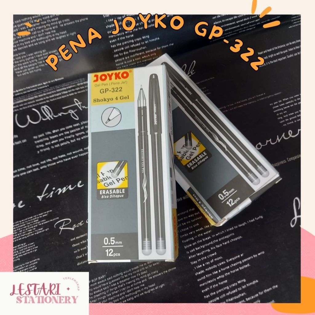 

(1 pcs) Pena Bisa Dihapus Joyko | Erasable Pen Joyko GP-322 | Pena | Pulpen | Lestari Stationery