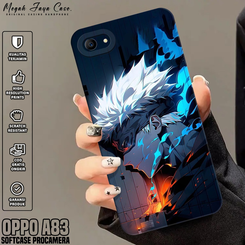 Case Hp Oppo A83 - Softcase Oppo A83 Motif Gojo Satoru - Casing Oppo A83 - Silikon Hp Oppo A83 - Pel