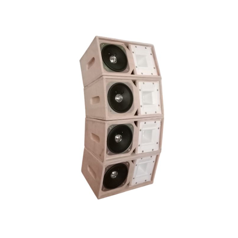 Box MDF BOARD Speaker pasif 4 inch plus tweeter - Speaker Midle 4inch plus tweeter - Box line Array 