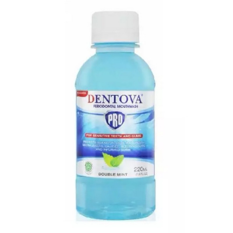 Dentova Pro Mouthwash Double Mint / dentova obat kumur / obat kumur