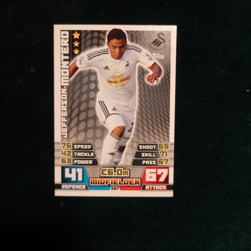 Kartu Bola Swansea City AFC JEFFERSON MONTERO