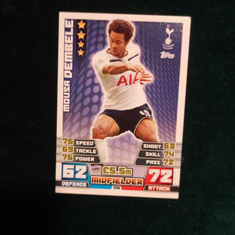 Kartu Bola Swansea City AFC TOOPS MOUSA DEMBELE