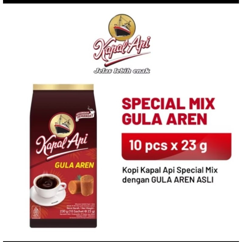 

kopi kapal api special mix gula aren