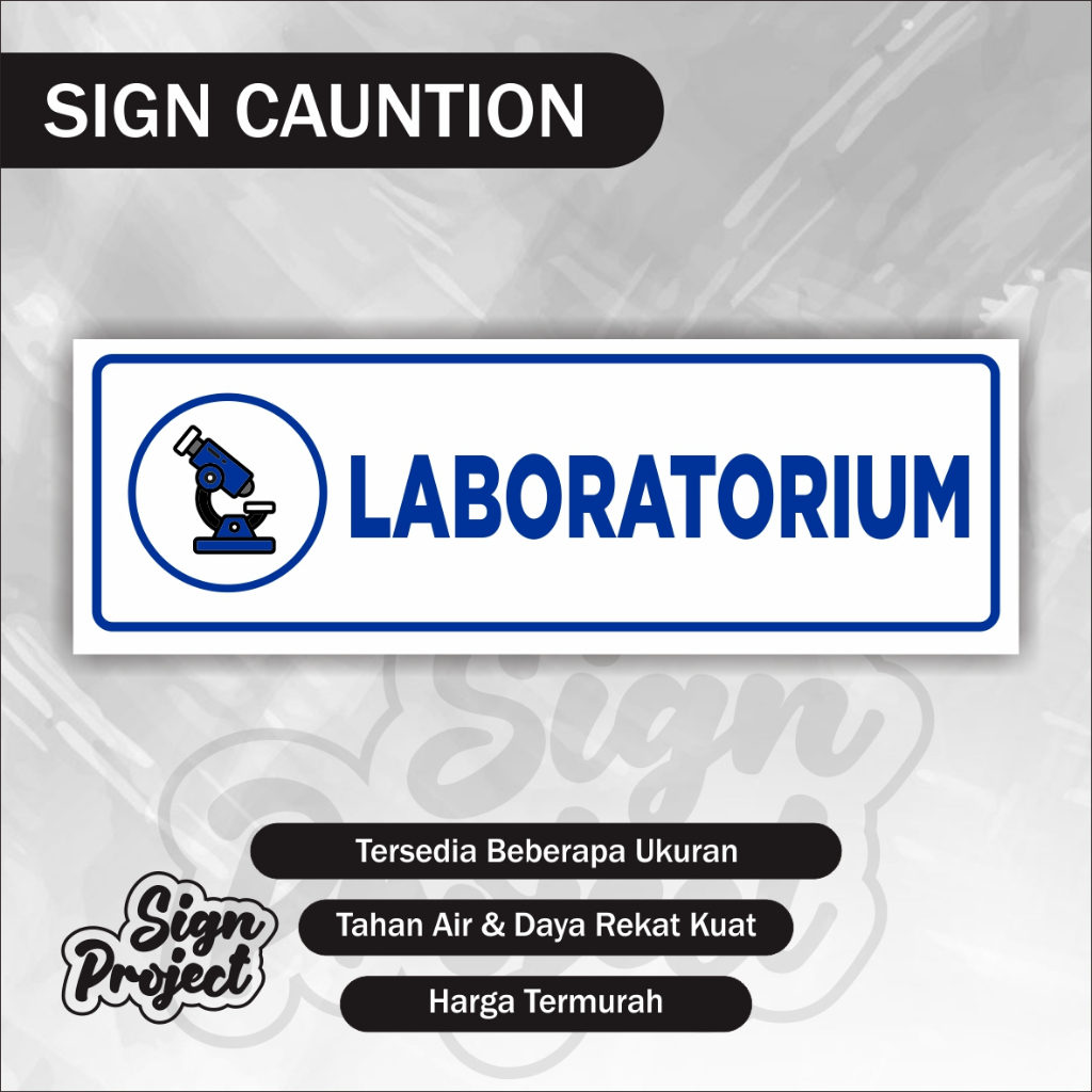 

Stiker Laboratorium / Ruang Laboratorim / Ruang Lab / Stiker Ruang Lab Klinik Rumah Sakit Puskesmas Bidan Praktek Perawat Sign