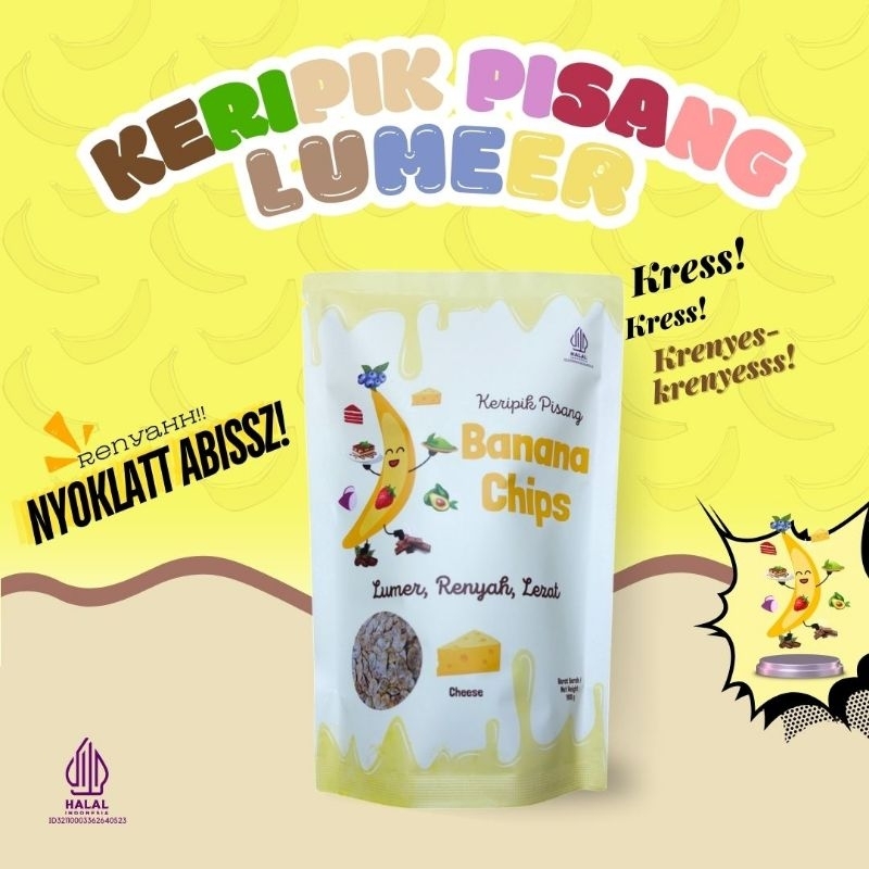 

Keripik Pisang Coklat Lumer Renyah Lezat Aneka Rasa ~ Banana Chips Rasa Cheese