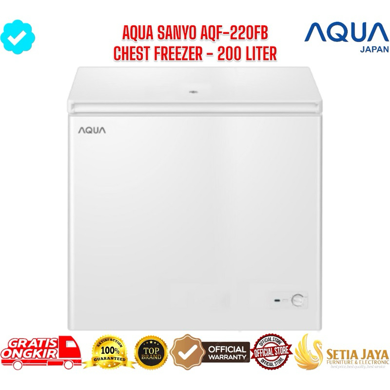 AQUA AQF-220FB CHEST FREEZER 200 LITER / FREEZER AQUA 200 LITER