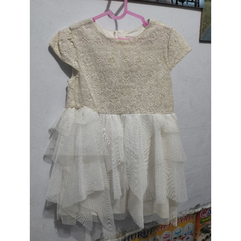 PL gaun pesta anak perempuan size 2-3th
