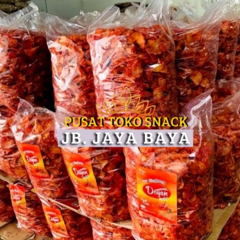 

100 Gram - Keripik singkong pedas / Keripik Singkong Balado / Keripik singkong balado rujak / Snack singkong / Kripik singkong / Cemilan singkong pedas Manis Food Camilan Makanan