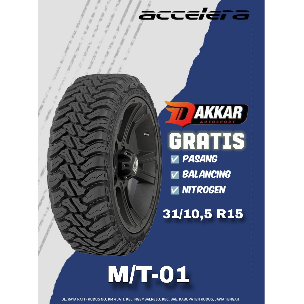 BAN MOBIL OFFROAD UKURAN 31 10,5 R15 ACCELERA M/T