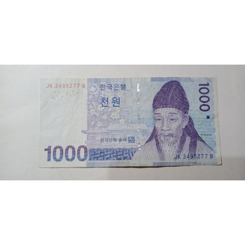 Uang 1000 Won korea utara