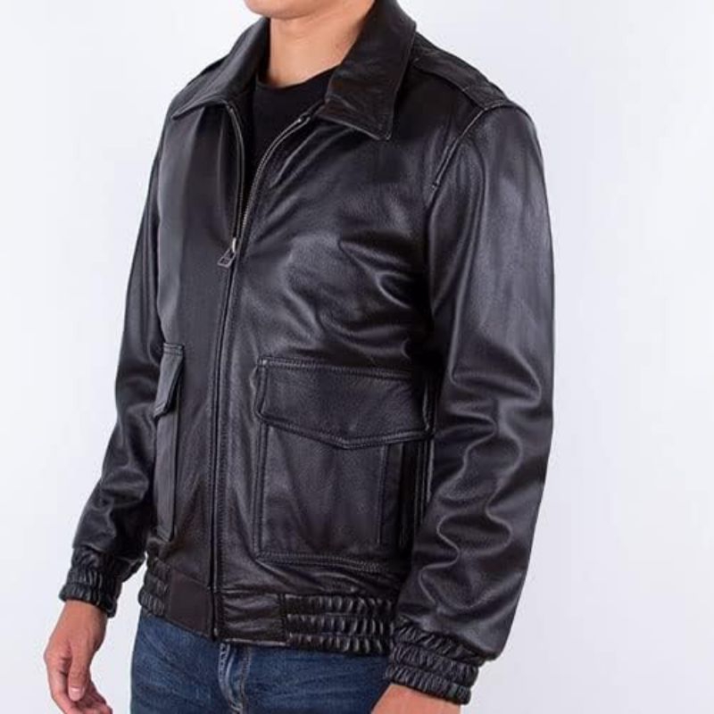 jaket kulit pilot