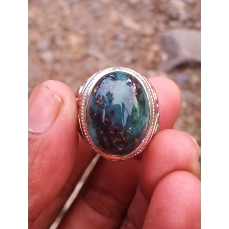Cincin Batu Permata Hijau