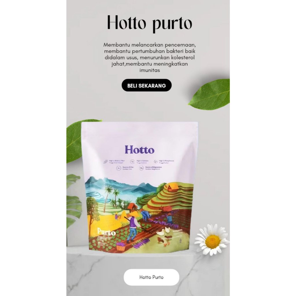 

Hotto Purto 1 POUCH 16 SACHET MINUMAN MULTIGRAIN HOTO PURTO