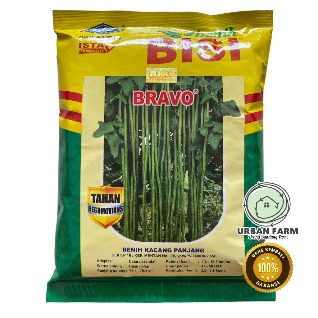 Benih Kacang Panjang BRAVO 50gr 500gr - Benih BISI Cap Kapal Terbang