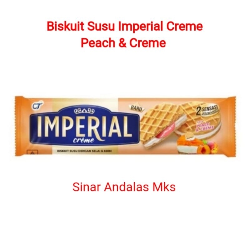 

Biskuit Susu Imperial Creme Peach & Creme 108g