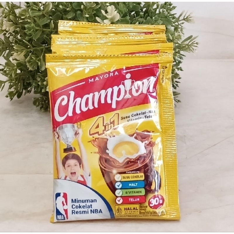 

Energen Champion Susu Coklat 4in1 1renceng isi 10pcs