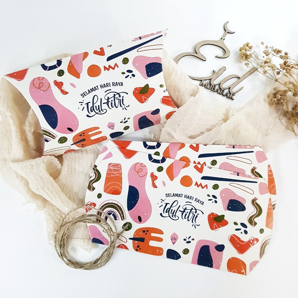 

PILLOW BOX IDUL FITRI /HANGTAG/ HANG TAG / PILLOW BOX RAMADHAN / PILLOW BOX HAMPERS / PILLOW BOX