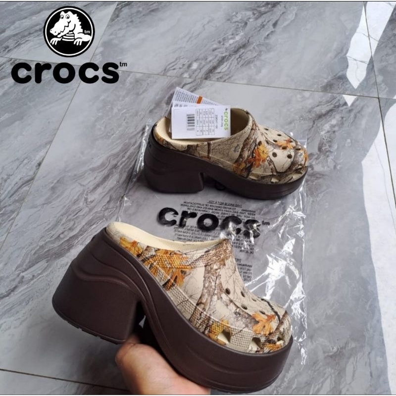 Crocs Siren Clog Realtree woman / Sandal wanita / crocs Siren / Crocs Siren motif