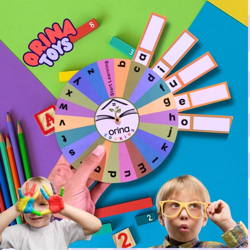 Orina Edukids Mainan Edukasi Montessori Pintar Membaca Mengeja Menulis Huruf KecilBesar Hijaiyah Gra