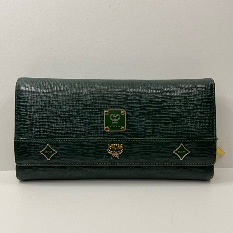 Dompet Wanita Preloved MCM Emerald Green Long Wallet