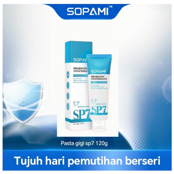 Sopami sp7 pasta gigi probiotik memutihkan gigi menghilangkan noda