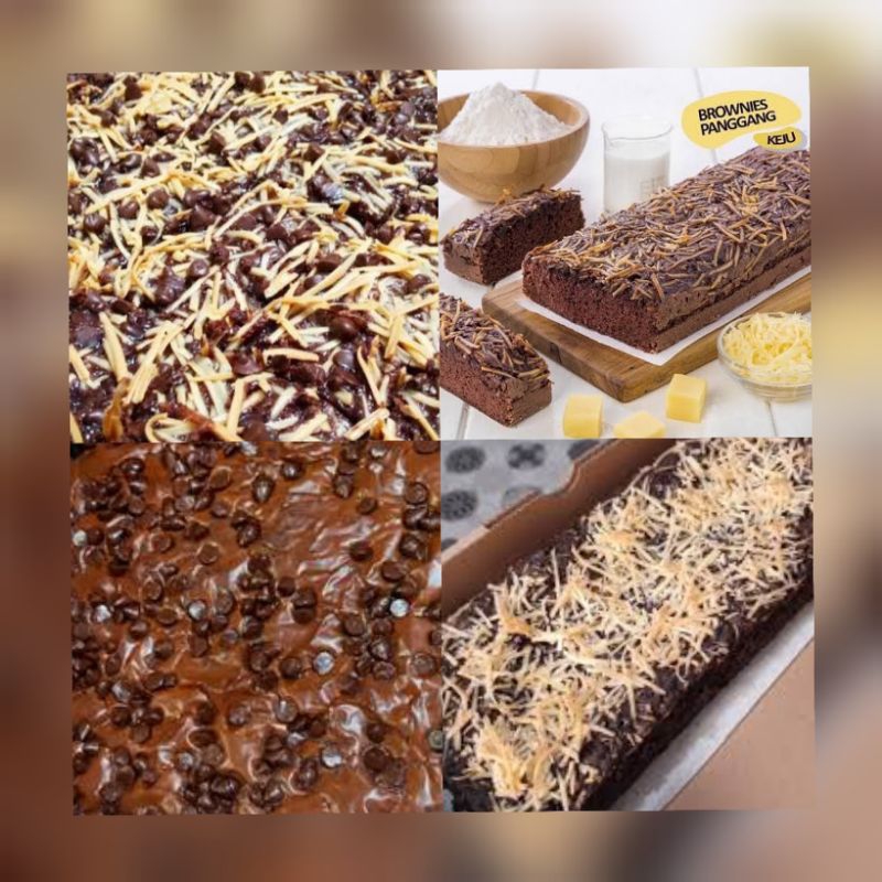 

Brownies Panggang Choco Chip Cheese Brownie Brownis Coklat Cokelat Pasta Keju Parut Oven Renyah di luar Lembur di dalam Kemasan Pack Mika Coklat Bening Kemasan Standard Mini Enak Lezat Hadiah Hampers Kue Selalu Ready varian kemasan standar