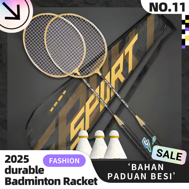 NO.11 COD Badminton Profesional Pelatihan Baru Racket Badminton Racket Integrated Racket/Badminton R