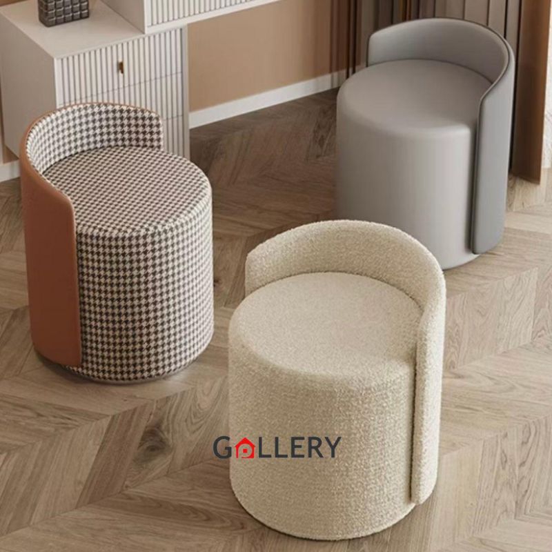 Mona stool sofa bulat dengan senderan kursi bulan dengan senderan  sofa minimalis sofa cantik sofa b