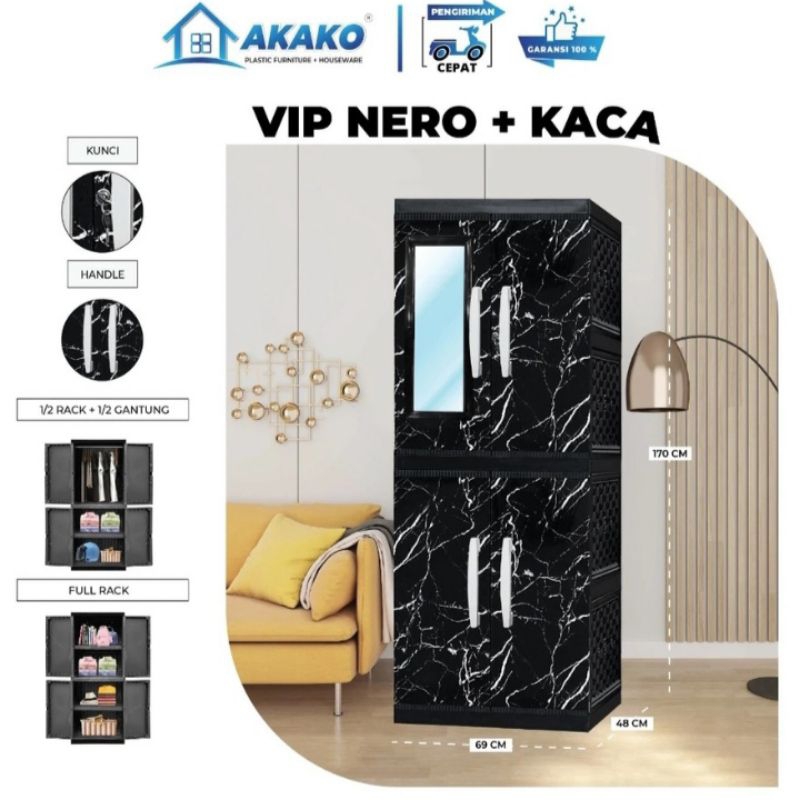 Akako Lemari Plastik 2 Pintu Jumbo