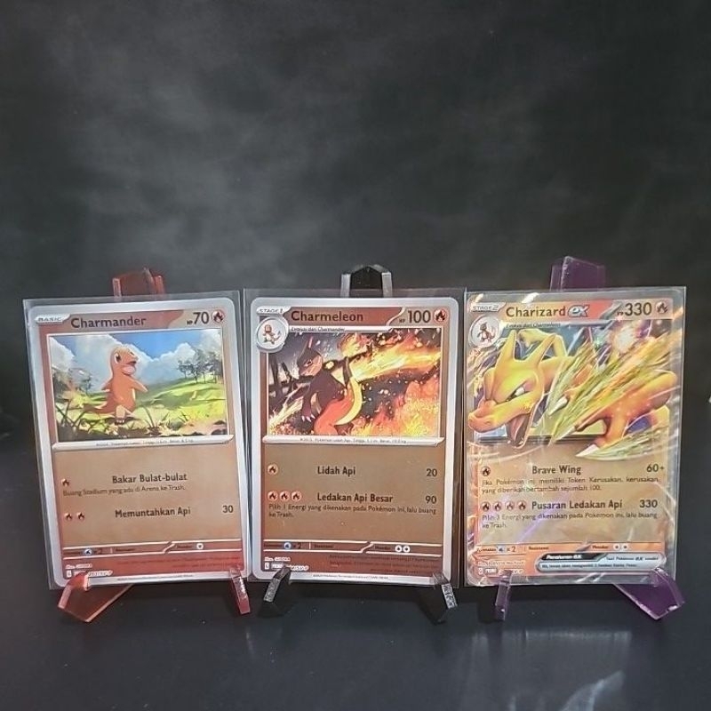 promo card charizard foil evoline kartu pokemon indonesia tcg