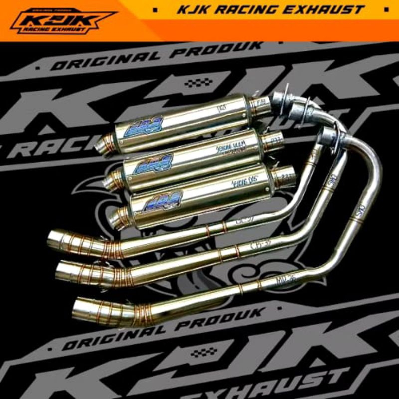 (COD) KNALPOT DOS ALA ORIGINAL CB GL MP TIGER VERZA VIXION BYSON SCORPIO