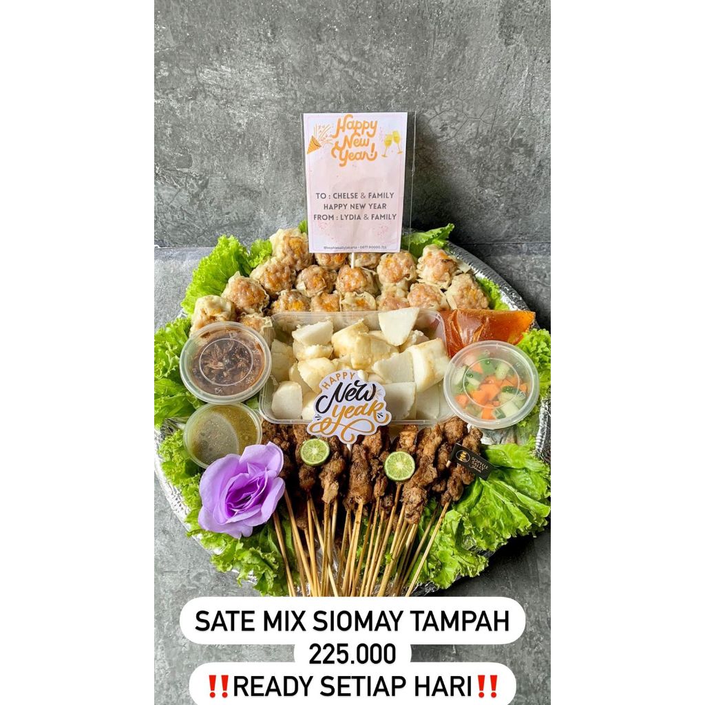 

Sate mix Siomay Ayam Tampah Hampers New Year / Tahun Baru - READY