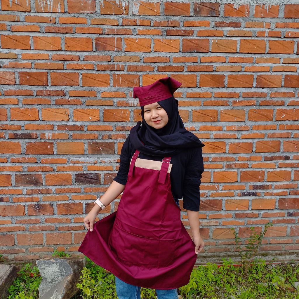 APRON BARISTA CAFE CELEMEK BARTENDER
