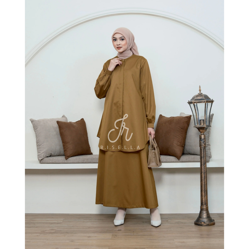 Baju Tunik Seragam Setelan Kerja Dinas Pemda PDH PNS Guru Wanita Blazer