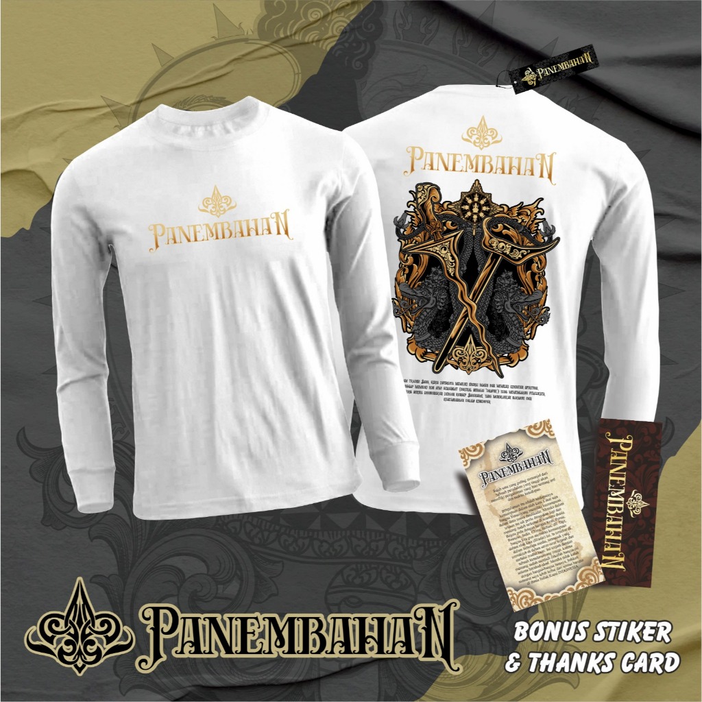 KAOS JAWA KERIS VOLT 2 HITAM/PUTIH LENGAN PANJANG BY PANEMBAHAN
