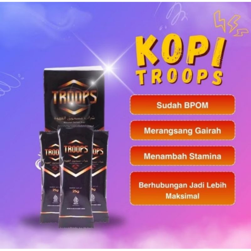 

Kopi Troops Max Original Kopi Stamina Pria
