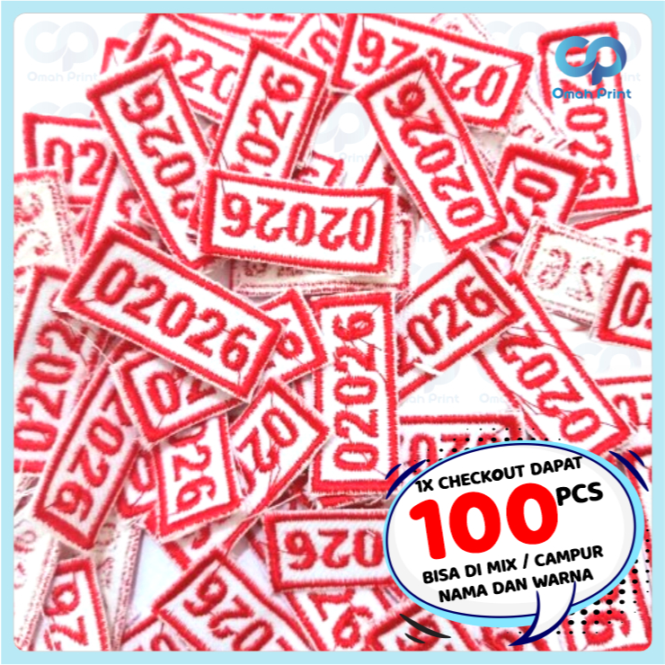 Bet gudep pramuka isi 100 pcs - Bet Bordir GUDEP - Gudep putra Gudep putri - bordir gudep - gudep pr