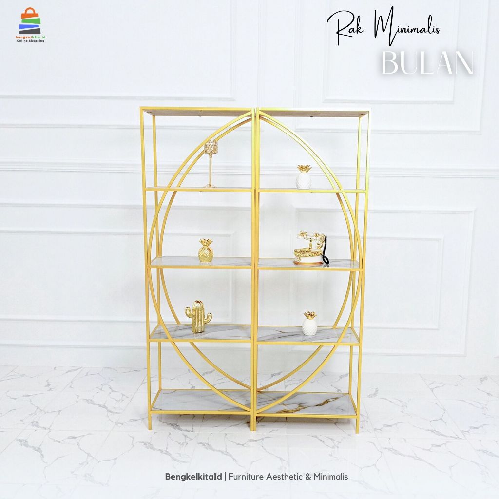 Rak Serbaguna Minimalis Bulan| Rak Susun | Rak Besi Dekorasi  Mulfungsi| Rak Besi Minimalis
