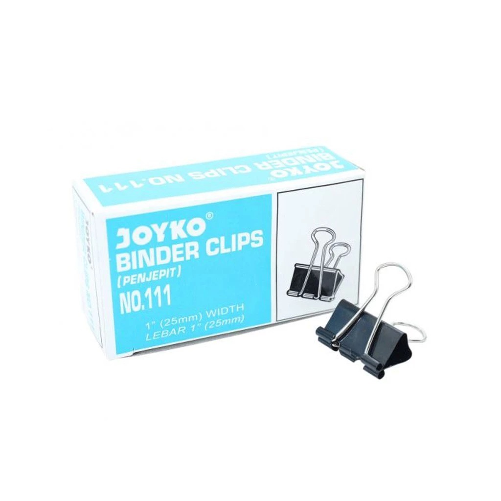 

Joyko Binder Clip Penjepit Kerja 111 Perbox Kecil Isi 12 Buah