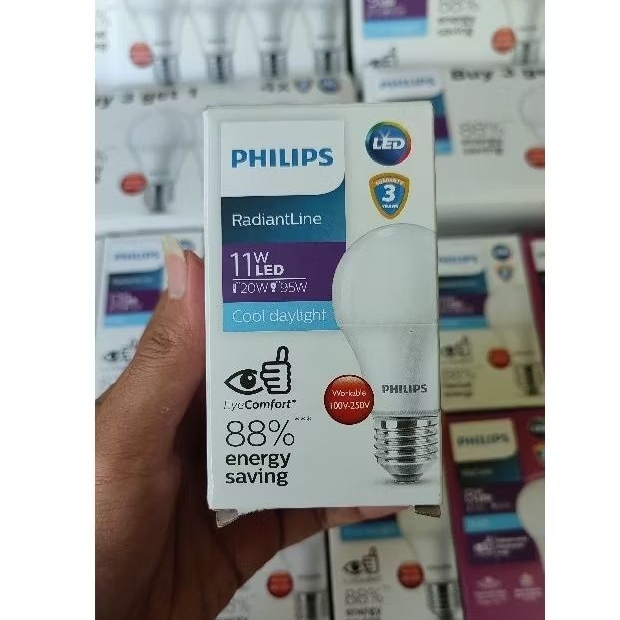 Lampu Philips led 11 watt putih