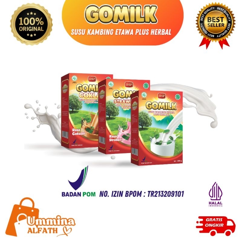 

GOMILK SUSU KAMBING ETAWA PLUS HERBAL Kemasan 200gr