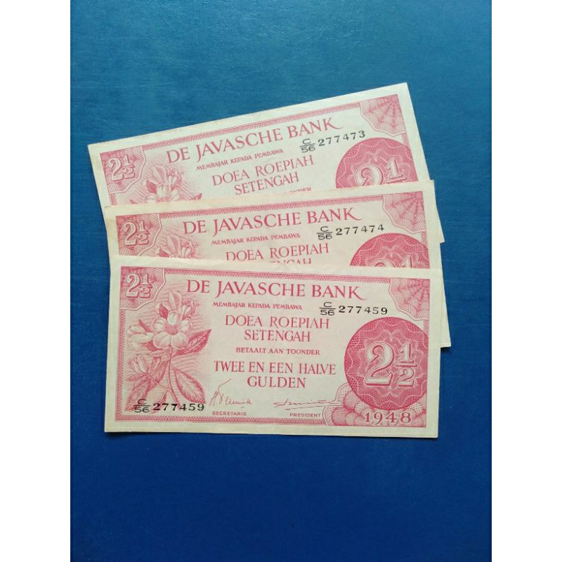 uang Kuno 21/2 gulden federal atau 2.5 Gulden federal jaman belanda tahun 1948