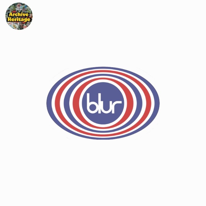 

sticker Blur logo band rock vintage store
