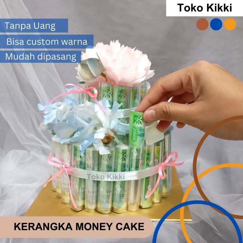 Kerangka Money Cake / Kue Uang Kosongan / Cake Uang / Hadiah Money Cake