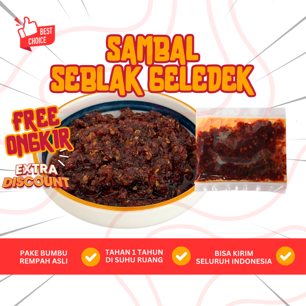 

(✅BISA COD✅) Sambel Gorilla Seblak Gledeek Pedas Gila 15g - Sambel Sachet Siap Saji