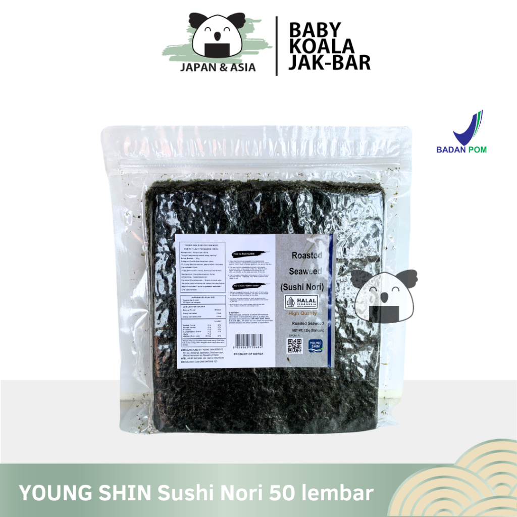 

YOUNG SHIN Sushi Nori Kimbab 50 S│ Nori Gimbab Import Lembar Rumput Laut---