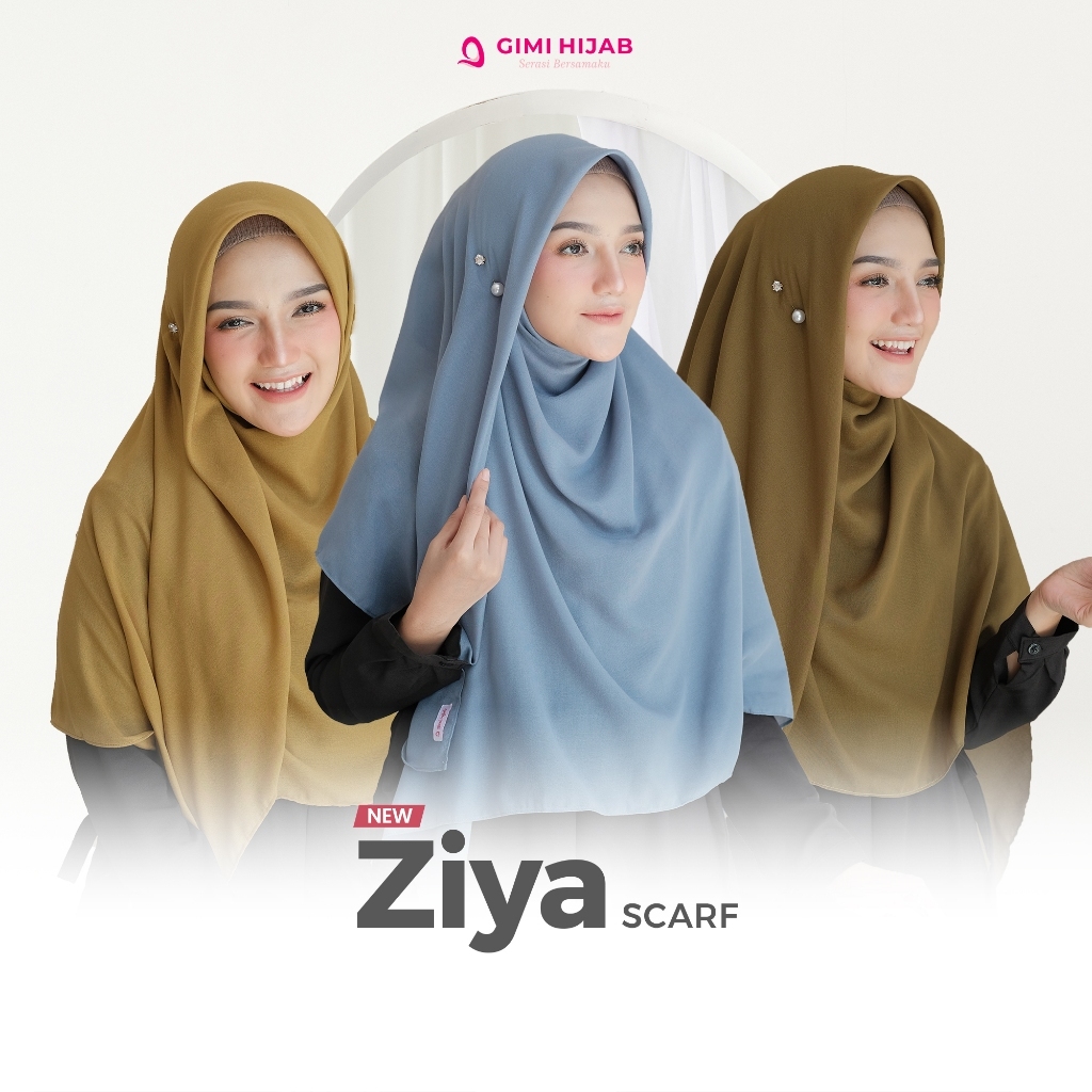 GIMI HIJAB | Ziya Scarf Premium - Hijab Segi Empat Voal 120x120 cm