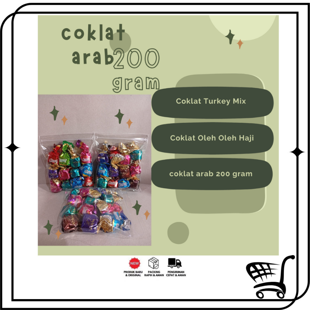 

NK - coklat mixs turkey / coklat arab pack 200 gram orignal coklat turkey oleh oleh haji dan umrah