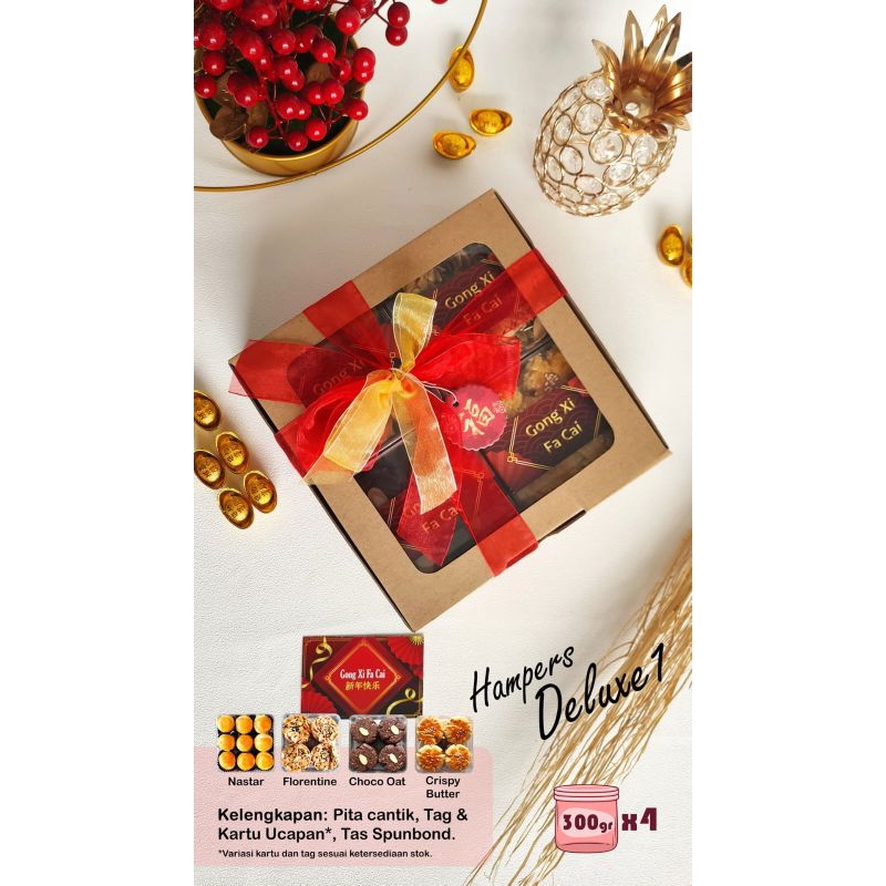 

LoyangRoemahku - Hampers Imlek CNY Kue Kering DELUXE 1 & 2